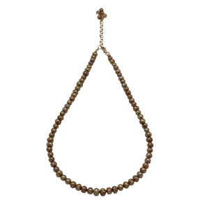 Golden Freshwater Pearl Necklace