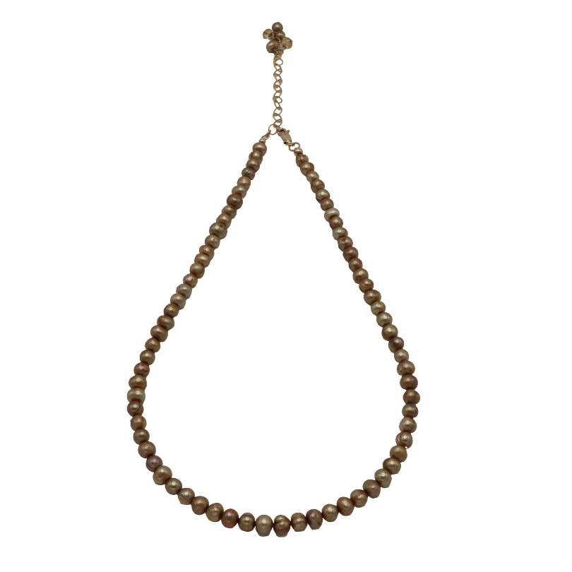 Golden Freshwater Pearl Necklace