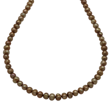 Load image into Gallery viewer, Golden Freshwater Pearl Necklace
