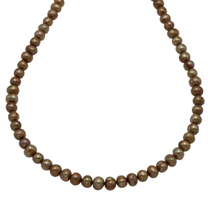 Golden Freshwater Pearl Necklace