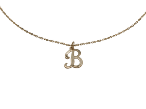 14k Gold Initial Necklace