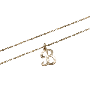 14k Gold Initial Necklace