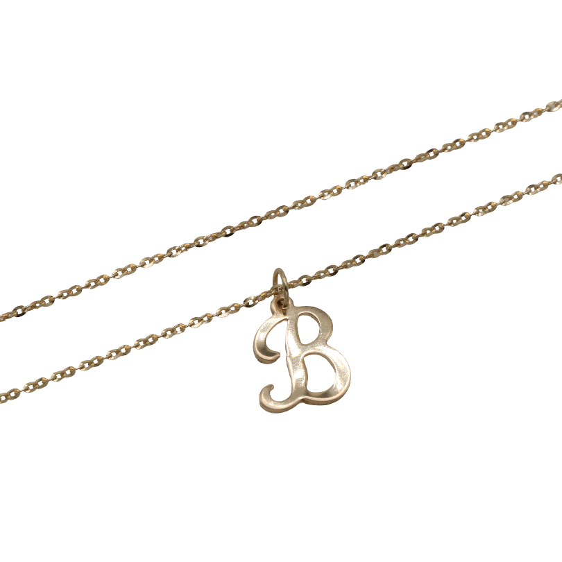 14k Gold Initial Necklace