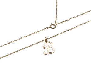 14k Gold Initial Necklace