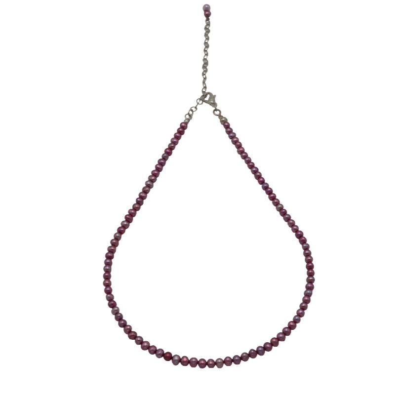 Purple Freshwater Pearl Necklace