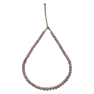 Light Pink & Purple Freshwater Pearl Necklace