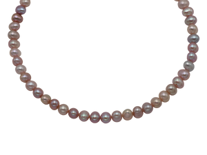 Light Pink & Purple Freshwater Pearl Necklace