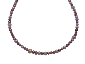 Pink, Purple & Lavender Freshwater Pearl Necklace