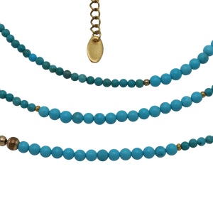 Turquoise Beaded Belly Chain