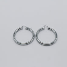 Load image into Gallery viewer, (D) Kaya Hoops - Silver
