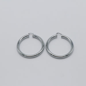 (D) Kaya Hoops - Silver