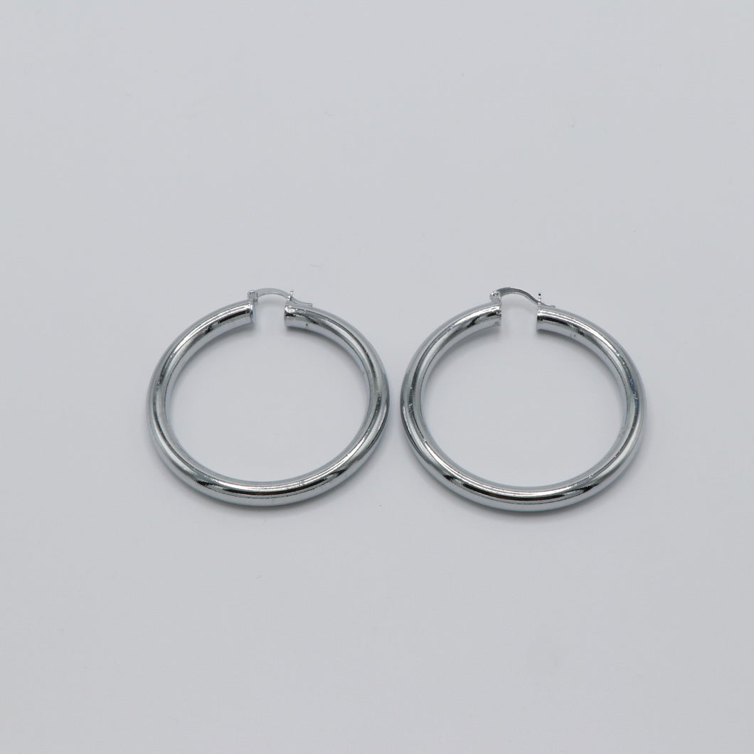 (D) Kaya Hoops - Silver