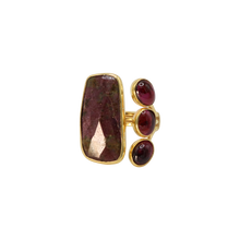 Load image into Gallery viewer, Ruby Zoisite &amp; Garnet Ring
