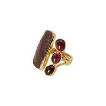 Load image into Gallery viewer, Ruby Zoisite &amp; Garnet Ring
