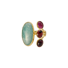 Load image into Gallery viewer, Laramite &amp; Garnet Ring
