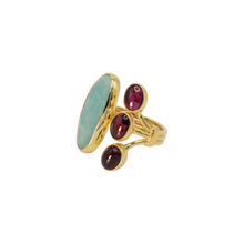 Load image into Gallery viewer, Laramite &amp; Garnet Ring
