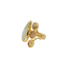 Load image into Gallery viewer, White Sapphire &amp; Citrine Quartz Ring
