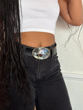 Load image into Gallery viewer, Desert Sunrise Silver Abalone Belt Buckle
