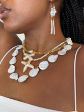 Load image into Gallery viewer, Cross Freshwater Pearl Necklace
