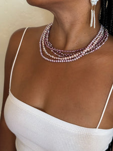 Light Purple & Pink Freshwater Pearl Necklace