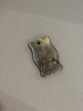 Load image into Gallery viewer, Silver &amp; Black Agate Belt Buckle
