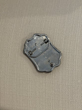 Load image into Gallery viewer, Silver &amp; Blue Abalone Shell Belt Buckle
