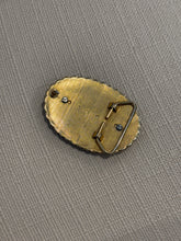 Load image into Gallery viewer, Gold &amp; Black Abalone Belt Buckle
