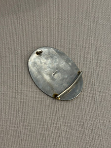 Alpaca Silver & Abalone Shell Belt Buckle