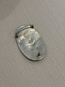 Alpaca Silver & Abalone Shell Belt Buckle