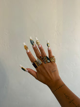 Load image into Gallery viewer, Moonstone &amp; Garnet Ring
