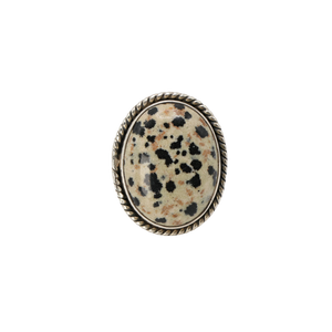 Dalmatian Jasper Ring