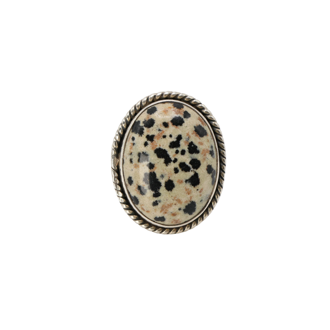 Dalmatian Jasper Ring