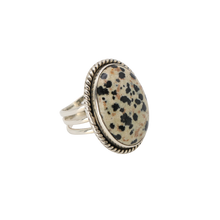 Load image into Gallery viewer, Dalmatian Jasper Ring
