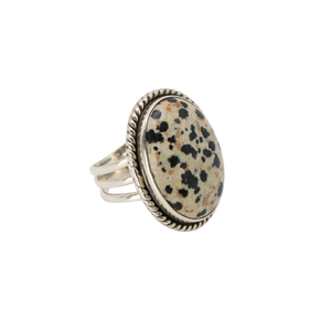 Dalmatian Jasper Ring