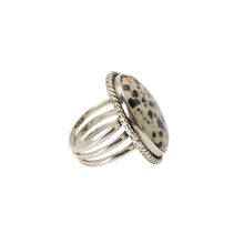 Load image into Gallery viewer, Dalmatian Jasper Ring
