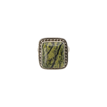 Load image into Gallery viewer, Green Zebra Jasper Ring
