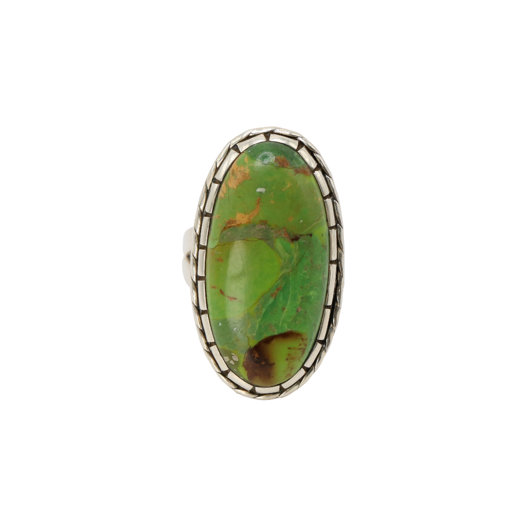 Green Ocean Jasper Ring