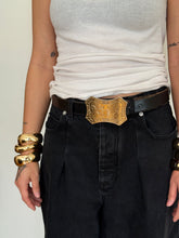 Load image into Gallery viewer, Gold Leaf Belt Buckle
