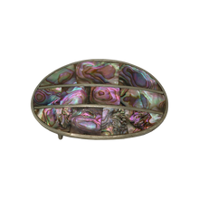 Load image into Gallery viewer, Alpaca Silver &amp; Abalone Shell Belt Buckle
