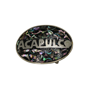 Acapulco Silver & Abalone Shell Belt Buckle