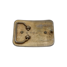 Load image into Gallery viewer, Gold &amp; White Agate Belt Buckle
