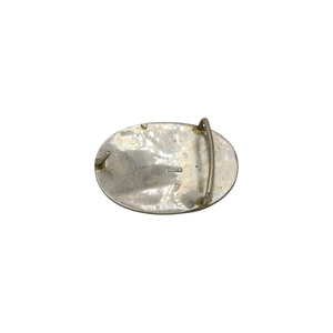 Mini Alpaca Silver & Abalone Shell Belt Buckle