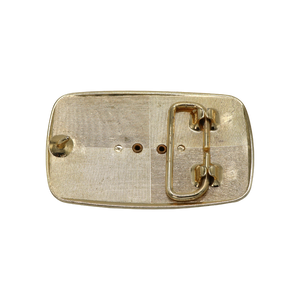 Black & Gold Agate Belt Buckle