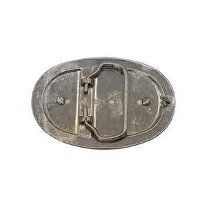 Gold & Dark Green Agate Belt Buckle