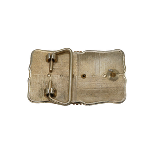 Gold & Black Agate Belt Buckle