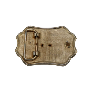 Gold & Black Agate Belt Buckle