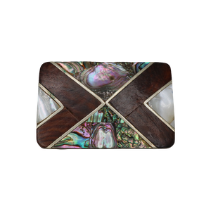 Abalone & Wood Belt Buckle