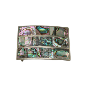 Alpaca Silver & Abalone Shell Belt Buckle