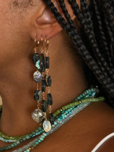 Abalone Dangle Earrings